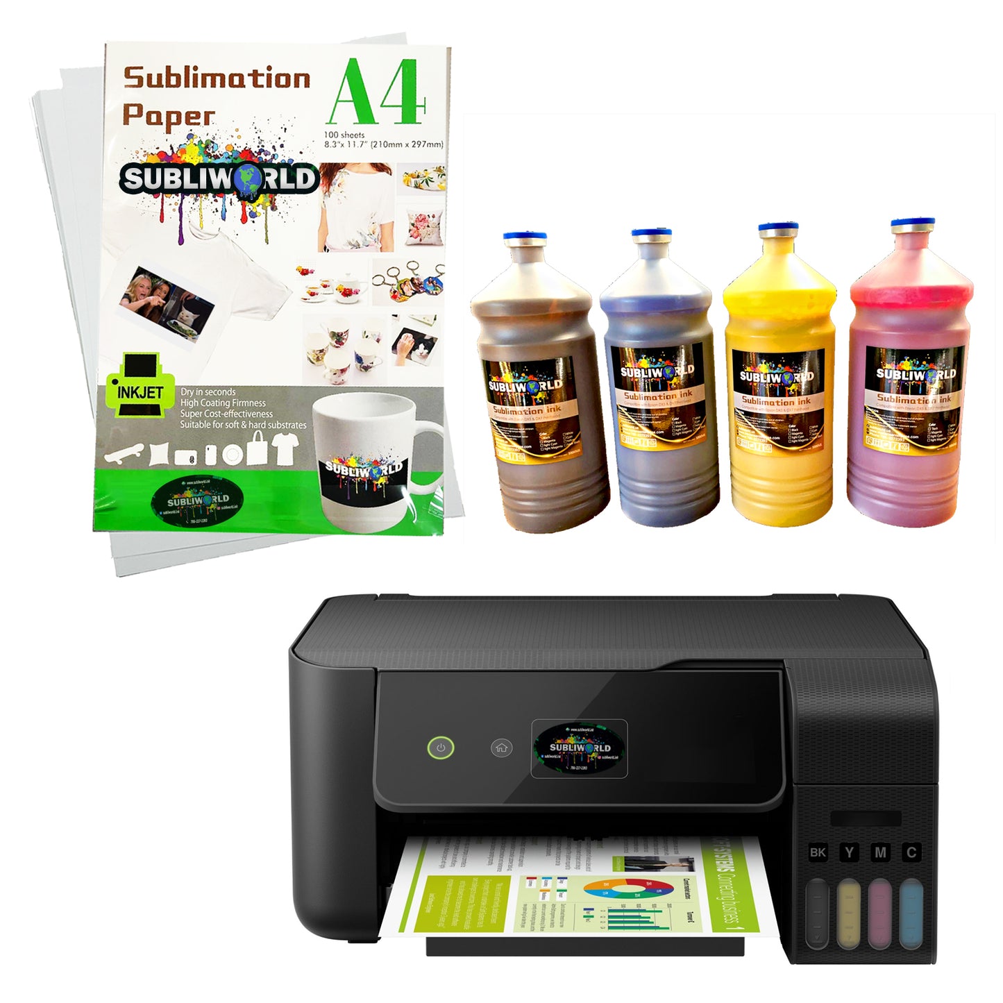 Sublimation EcoPrinter Bundle - SUPER MARIO Edition