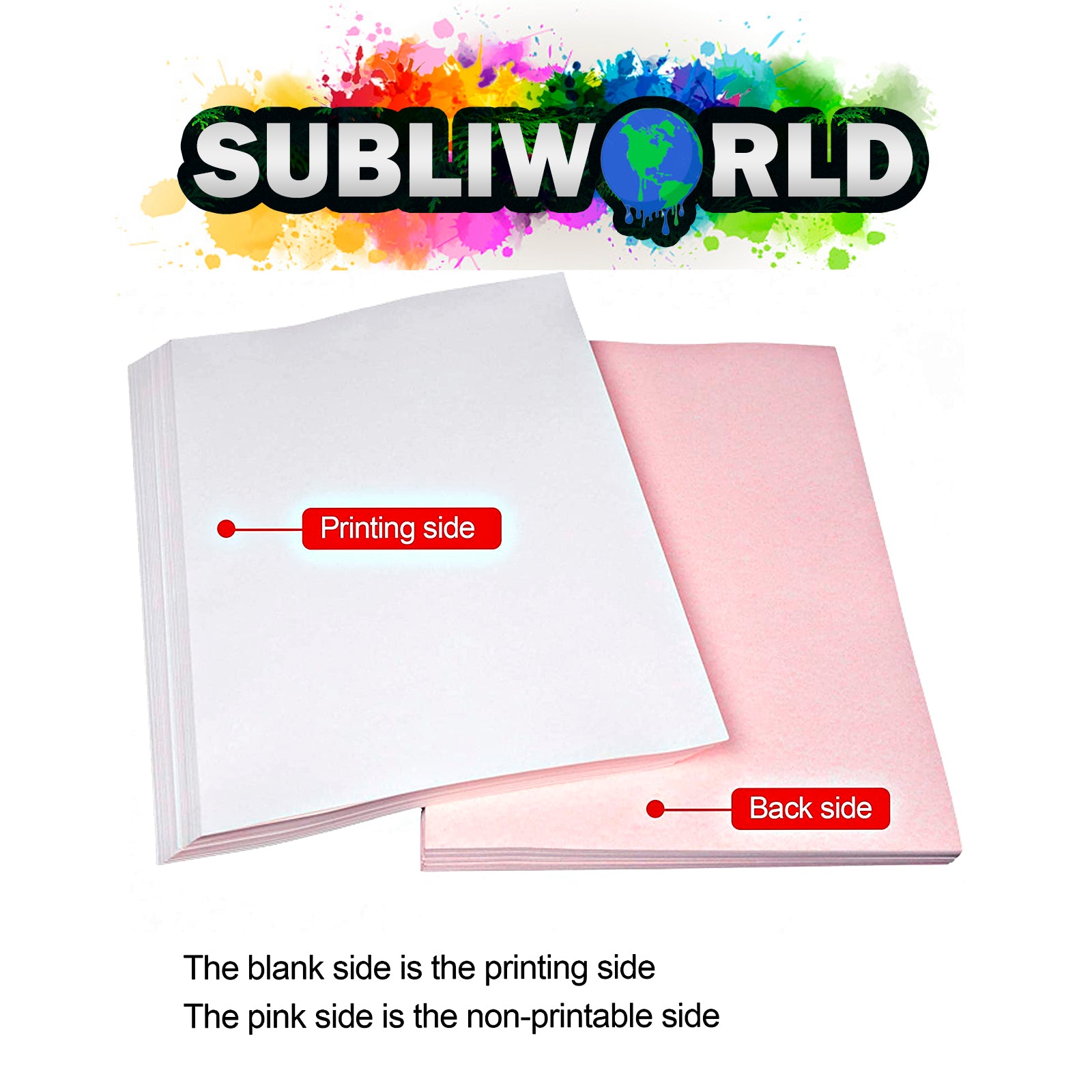 Sublimation Paper (A4 Size)(8.3 x11.7) (210mm x 297mm) | Subliworld